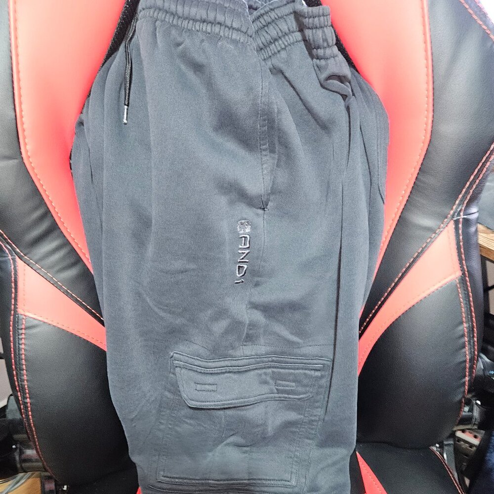 AND1 Black Sweatpants Mens